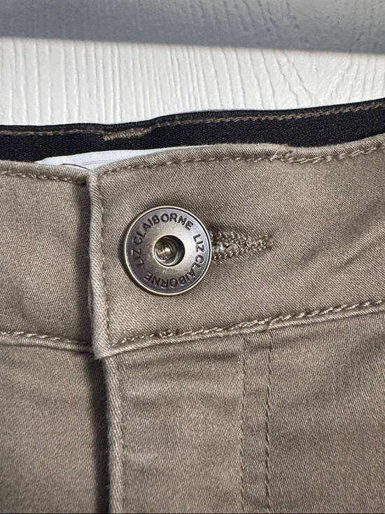 Liz Claiborne Brown Straight-Leg Pants - Picture 3 of 6